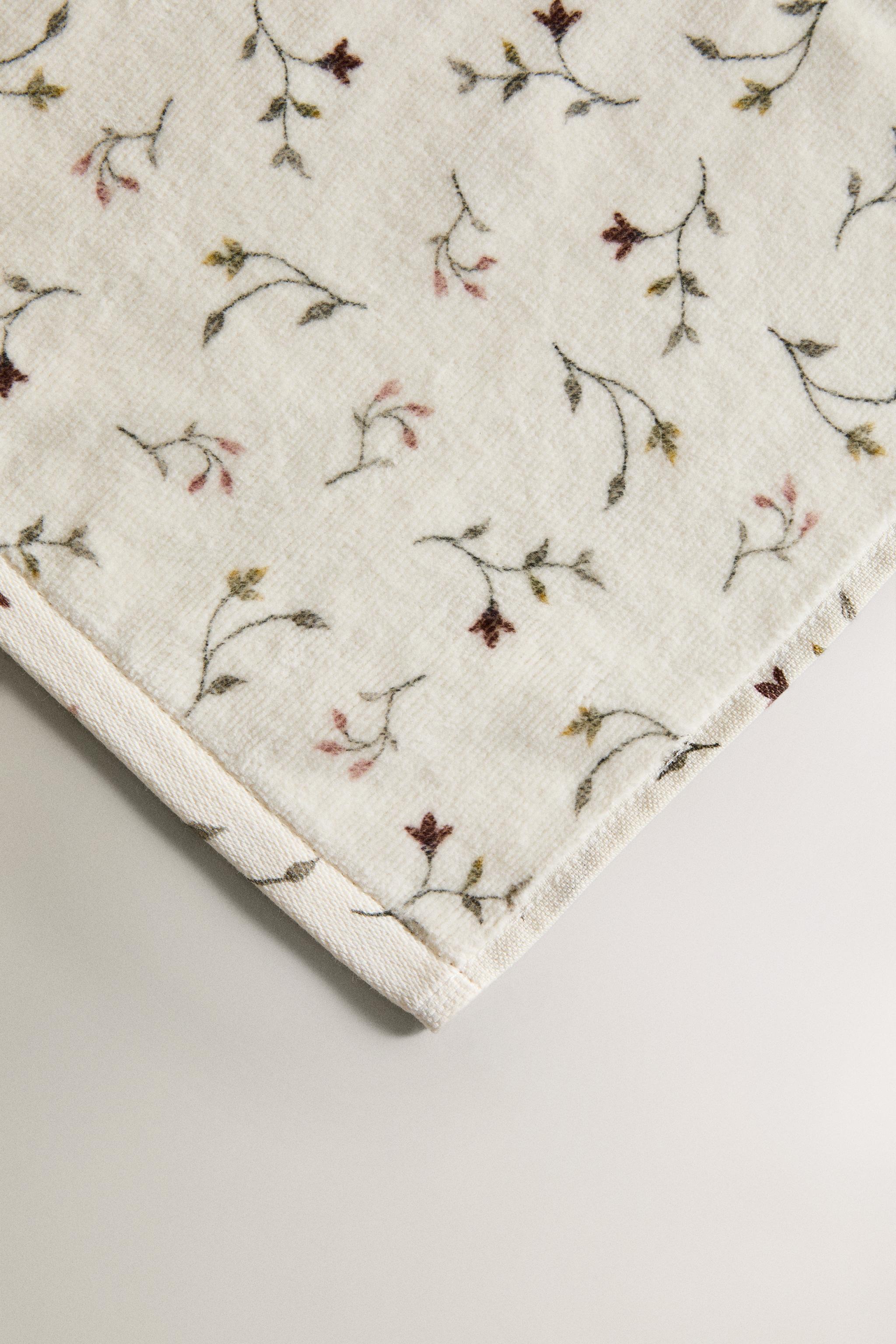 SERVIETTE DE BAIN FLEURS